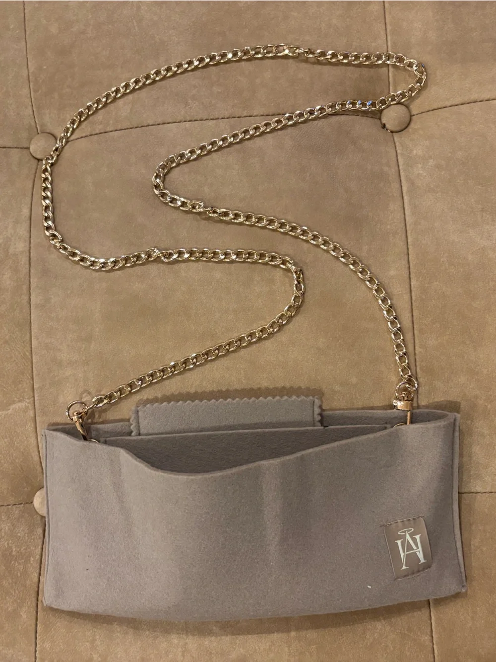 Gucci Black Quilted Leather Large Clutch with Gold GG Chain Strap Attachment